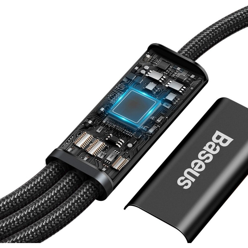 Кабель Baseus Rapid 3-в-1 USB-C - USB-C/Lightning/Micro 1.5м
