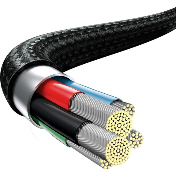 Кабель Baseus Rapid 3-в-1 USB-C - USB-C/Lightning/Micro 1.5м 3